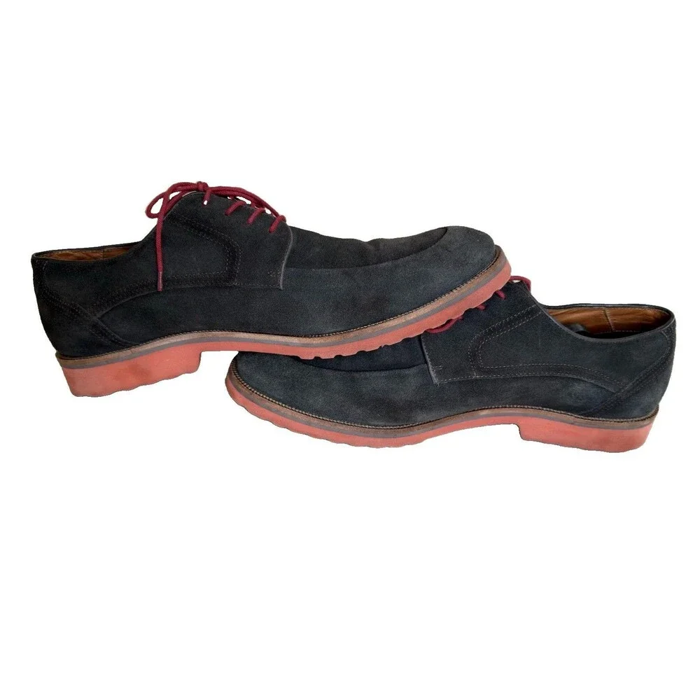 Studio Belvedere London II Men's Size 12 D Suede Oxfords Derby Shoes Made Brazil
